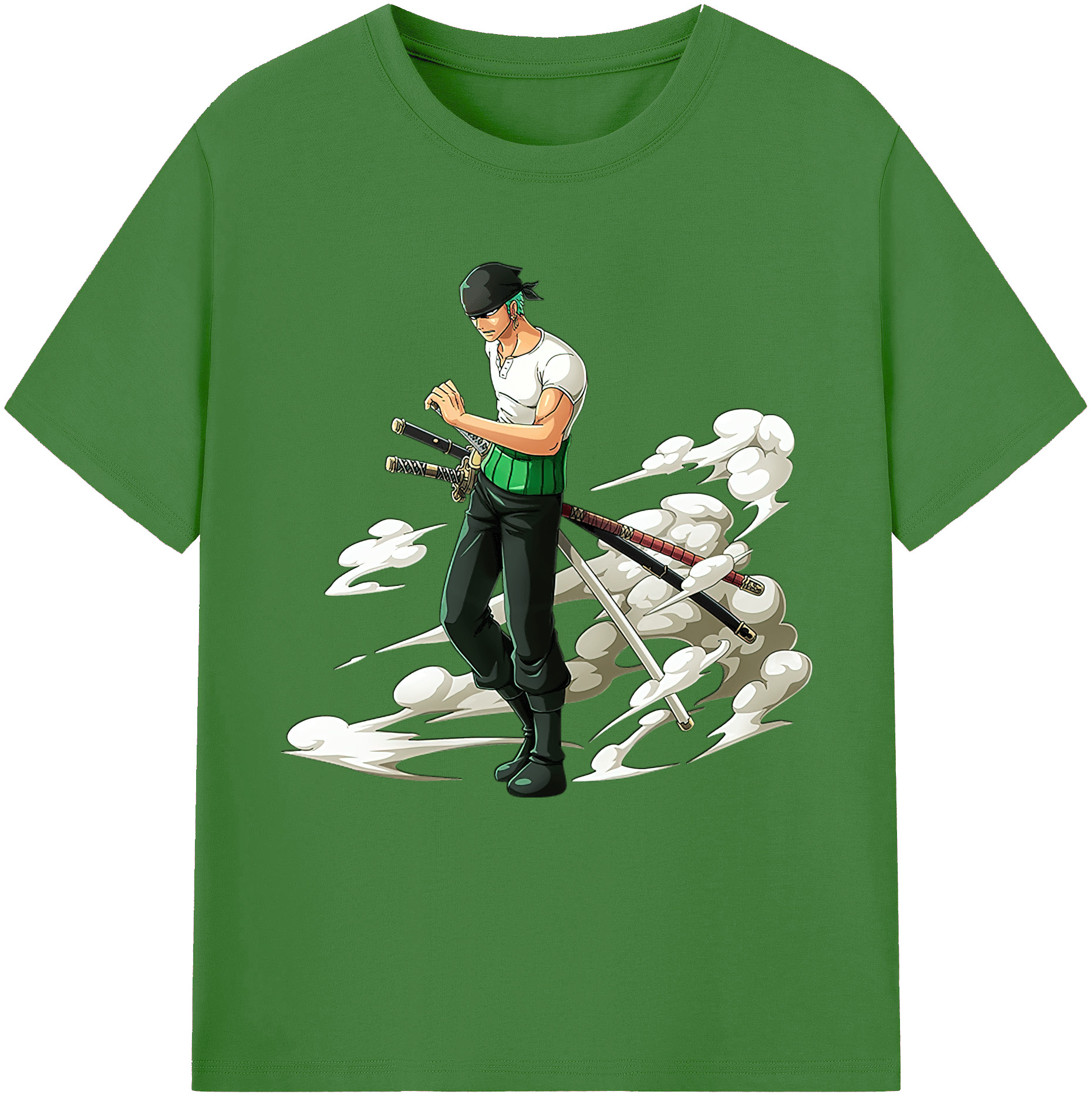 ワンピース ロロノア・ゾロ ONE PIECE Roronoa Zoro レディースカジュアルプリントTシャツ（綿100％）